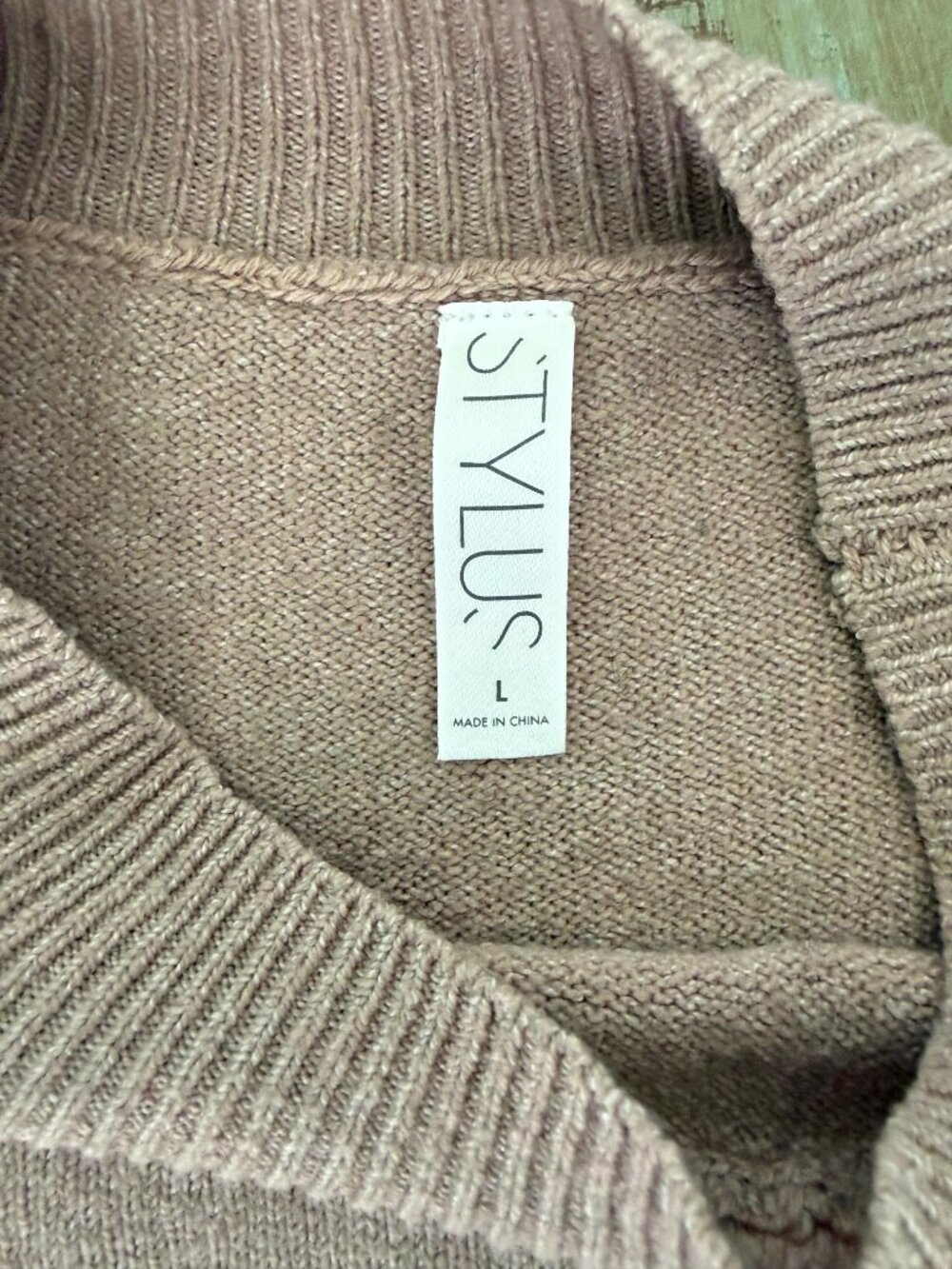 Stylus Two Tone Sweater Size Large - Picture 4 of 6